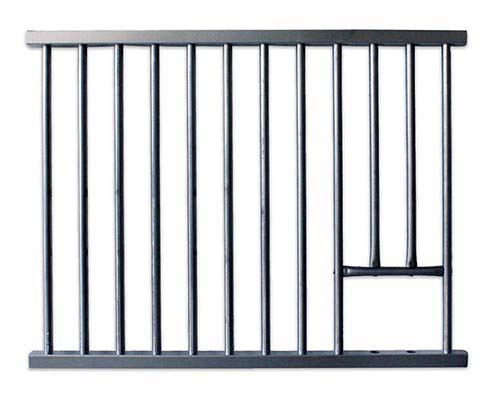 Galvanized Horse Stall Grill w/ Feed Opening